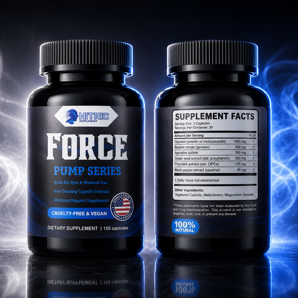 FORCE Pump capsules - Nitric supplements