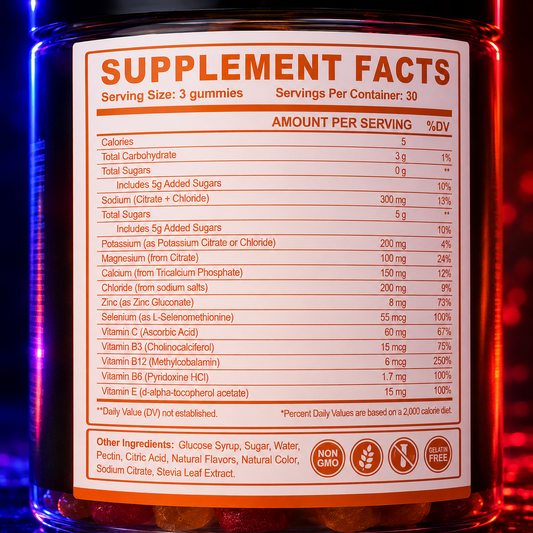 Nitric Electrolyte Gummies – Daily Hydration Fuel
