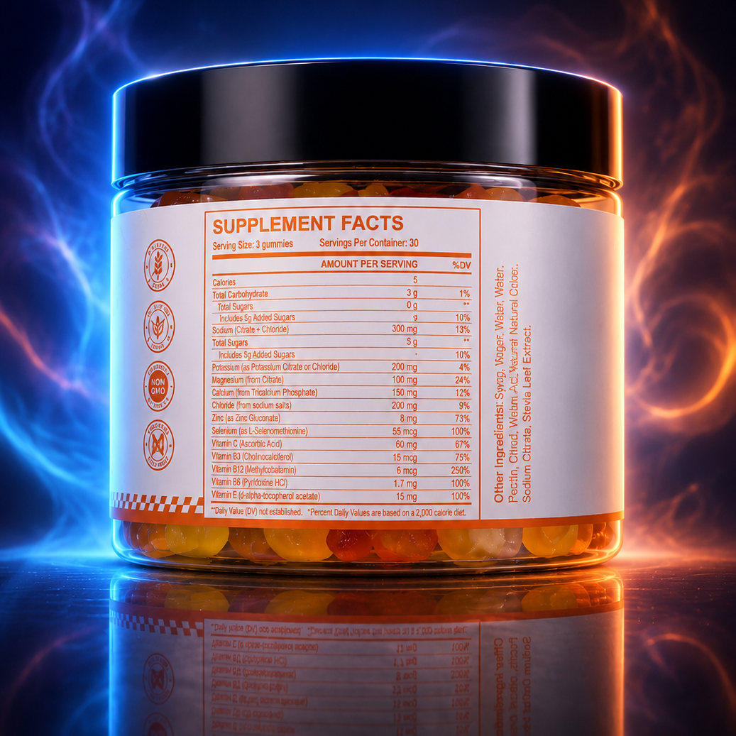 Nitric Electrolyte Gummies – Daily Hydration Fuel
