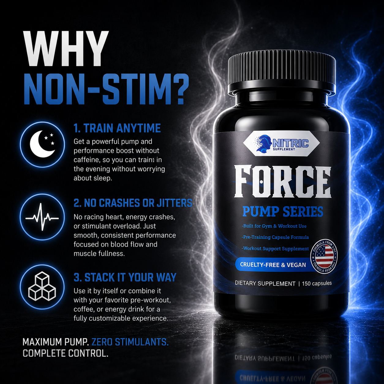 FORCE Pump capsules - Nitric supplements