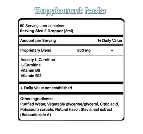 L-Carnitine 1000 Liquid Drops – Fast-Absorbing Energy &  Metabolism Support