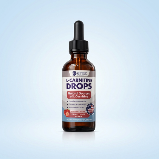 L-Carnitine drops - Faster Fat-Burning Energy in Minutes — No Crash, No Jitters